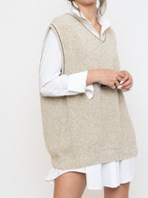 Load image into Gallery viewer, Vintage x Made in USA x EDDIE BAUER Oatmeal Cotton Knit Vest (S-L)