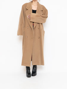 Vintage x Made in Italy x Camel Wool & Cashmere Coat (S-L)