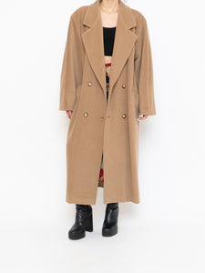 Vintage x Made in Italy x Camel Wool & Cashmere Coat (S-L)