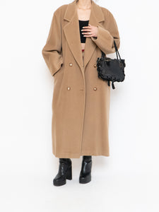 Vintage x Made in Italy x Camel Wool & Cashmere Coat (S-L)
