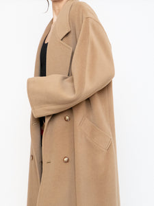Vintage x Made in Italy x Camel Wool & Cashmere Coat (S-L)