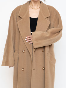 Vintage x Made in Italy x Camel Wool & Cashmere Coat (S-L)