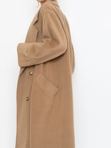 Vintage x Made in Italy x Camel Wool & Cashmere Coat (S-L)