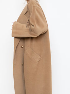 Vintage x Made in Italy x Camel Wool & Cashmere Coat (S-L)