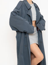 Load image into Gallery viewer, Vintage x Made in Canada x STANFORD Ash Blue Trench Coat (XS-XL)
