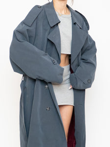 Vintage x Made in Canada x STANFORD Ash Blue Trench Coat (XS-XL)
