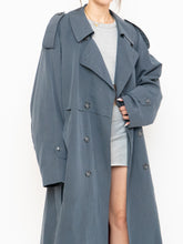 Load image into Gallery viewer, Vintage x Made in Canada x STANFORD Ash Blue Trench Coat (XS-XL)