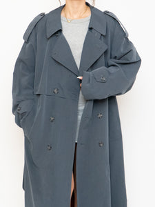 Vintage x Made in Canada x STANFORD Ash Blue Trench Coat (XS-XL)