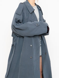 Vintage x Made in Canada x STANFORD Ash Blue Trench Coat (XS-XL)