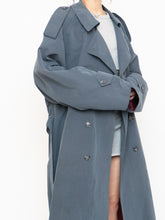 Load image into Gallery viewer, Vintage x Made in Canada x STANFORD Ash Blue Trench Coat (XS-XL)