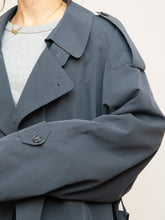 Load image into Gallery viewer, Vintage x Made in Canada x STANFORD Ash Blue Trench Coat (XS-XL)