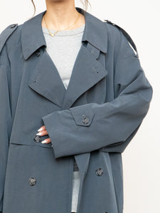 Vintage x Made in Canada x STANFORD Ash Blue Trench Coat (XS-XL)