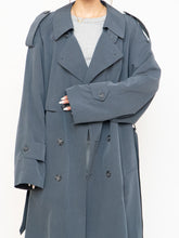 Load image into Gallery viewer, Vintage x Made in Canada x STANFORD Ash Blue Trench Coat (XS-XL)