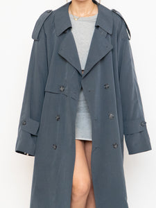 Vintage x Made in Canada x STANFORD Ash Blue Trench Coat (XS-XL)