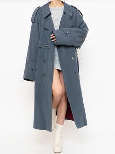 Vintage x Made in Canada x STANFORD Ash Blue Trench Coat (XS-XL)