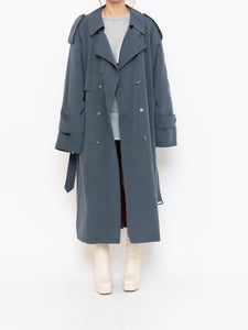 Vintage x Made in Canada x STANFORD Ash Blue Trench Coat (XS-XL)