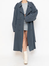 Load image into Gallery viewer, Vintage x Made in Canada x STANFORD Ash Blue Trench Coat (XS-XL)