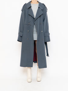 Vintage x Made in Canada x STANFORD Ash Blue Trench Coat (XS-XL)