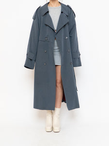 Vintage x Made in Canada x STANFORD Ash Blue Trench Coat (XS-XL)