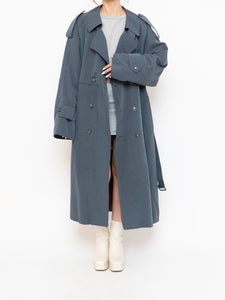 Vintage x Made in Canada x STANFORD Ash Blue Trench Coat (XS-XL)