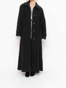 Vintage x Made in Canada x HILARY RADLEY Deep Green Wool & Cashmere Coat (M, L)