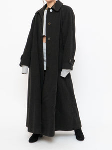 Vintage x Made in Canada x HILARY RADLEY Deep Green Wool & Cashmere Coat (M, L)