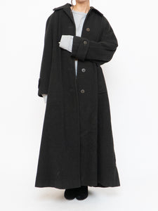 Vintage x Made in Canada x HILARY RADLEY Deep Green Wool & Cashmere Coat (M, L)