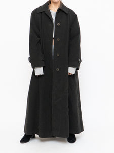 Vintage x Made in Canada x HILARY RADLEY Deep Green Wool & Cashmere Coat (M, L)