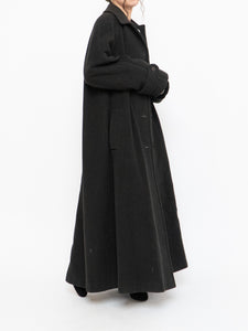 Vintage x Made in Canada x HILARY RADLEY Deep Green Wool & Cashmere Coat (M, L)