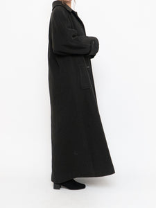 Vintage x Made in Canada x HILARY RADLEY Deep Green Wool & Cashmere Coat (M, L)