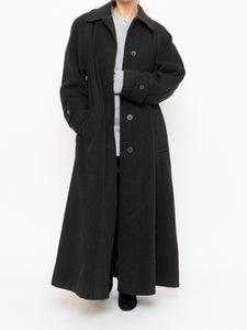 Vintage x Made in Canada x HILARY RADLEY Deep Green Wool & Cashmere Coat (M, L)