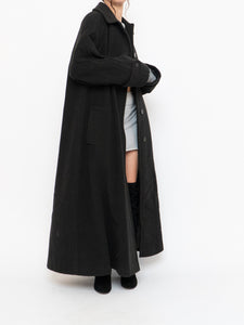 Vintage x Made in Canada x HILARY RADLEY Deep Green Wool & Cashmere Coat (M, L)