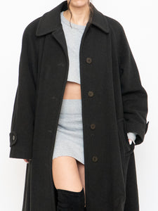Vintage x Made in Canada x HILARY RADLEY Deep Green Wool & Cashmere Coat (M, L)