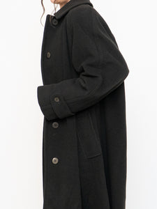 Vintage x Made in Canada x HILARY RADLEY Deep Green Wool & Cashmere Coat (M, L)