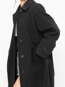 Vintage x Made in Canada x HILARY RADLEY Deep Green Wool & Cashmere Coat (M, L)