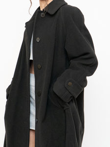 Vintage x Made in Canada x HILARY RADLEY Deep Green Wool & Cashmere Coat (M, L)