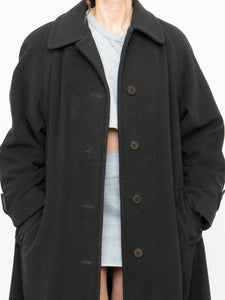 Vintage x Made in Canada x HILARY RADLEY Deep Green Wool & Cashmere Coat (M, L)
