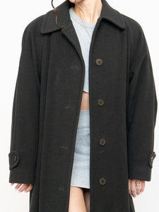 Vintage x Made in Canada x HILARY RADLEY Deep Green Wool & Cashmere Coat (M, L)