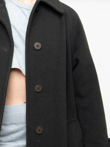 Vintage x Made in Canada x HILARY RADLEY Deep Green Wool & Cashmere Coat (M, L)