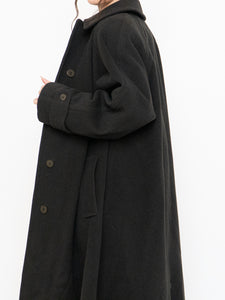 Vintage x Made in Canada x HILARY RADLEY Deep Green Wool & Cashmere Coat (M, L)