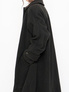 Vintage x Made in Canada x HILARY RADLEY Deep Green Wool & Cashmere Coat (M, L)