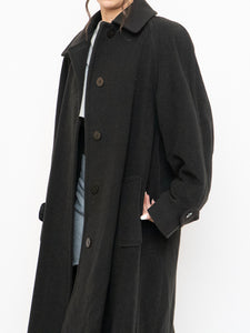 Vintage x Made in Canada x HILARY RADLEY Deep Green Wool & Cashmere Coat (M, L)