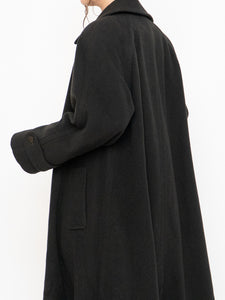 Vintage x Made in Canada x HILARY RADLEY Deep Green Wool & Cashmere Coat (M, L)