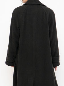 Vintage x Made in Canada x HILARY RADLEY Deep Green Wool & Cashmere Coat (M, L)