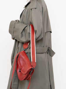 AUNTS & UNCLES x Red Leather Shoulder Purse