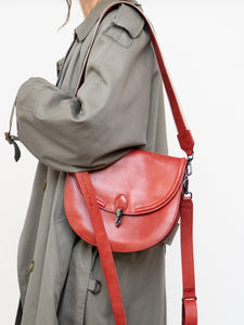 AUNTS & UNCLES x Red Leather Shoulder Purse
