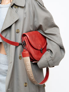 AUNTS & UNCLES x Red Leather Shoulder Purse