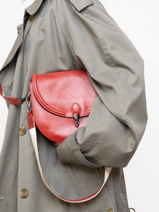 AUNTS & UNCLES x Red Leather Shoulder Purse