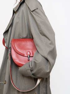 AUNTS & UNCLES x Red Leather Shoulder Purse
