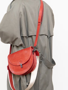 AUNTS & UNCLES x Red Leather Shoulder Purse